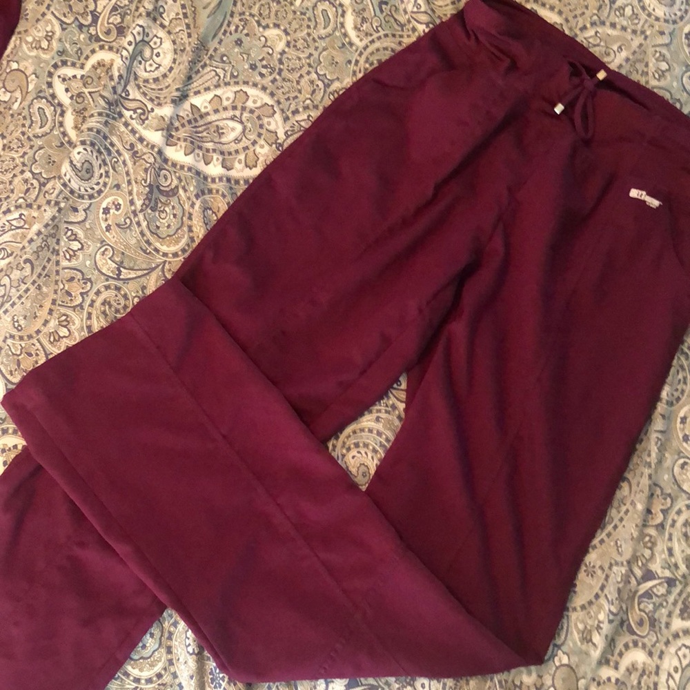 Grey’s Anatomy Professional Wear By Barco Active Maroon Scrub Pants Size XST